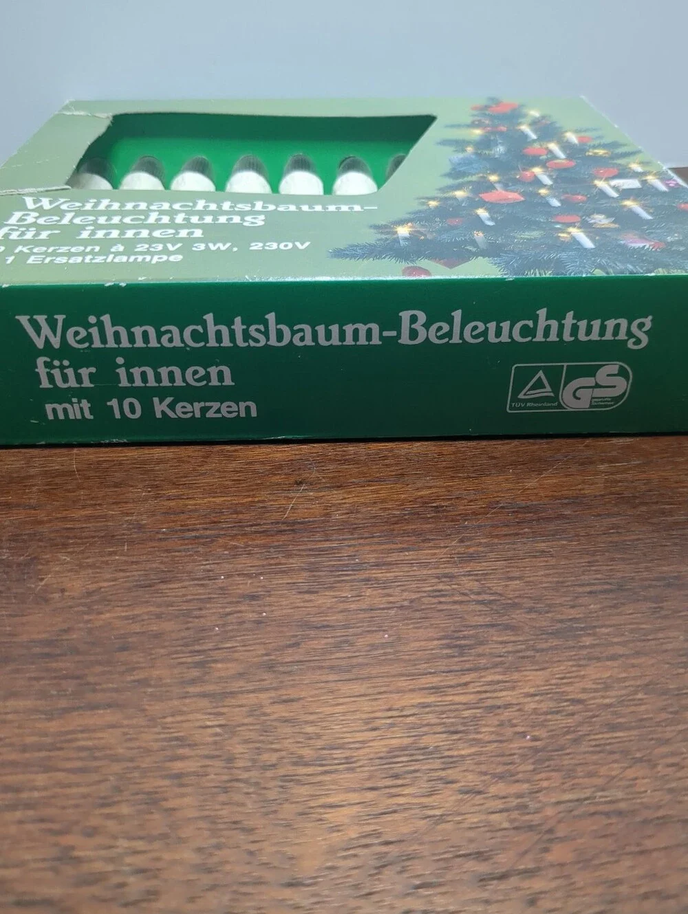 VINTAGE 80'S GERMAN CHRISTMAS TREE LIGHTS SL PRODUCTS HONG KONG NEW NOS !